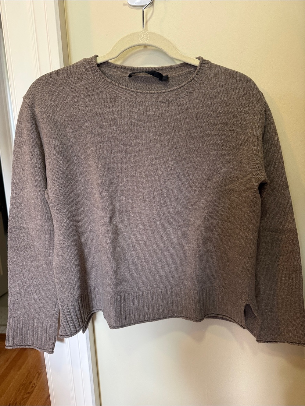 Jenni Kayne Crewneck Sweater in Taupe Gray